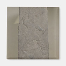 Stele depicting the storm-god Adad Fridge Magnet