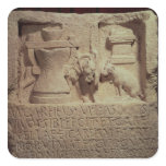 Stele of the miller Marcus Careius Asisa Square Sticker