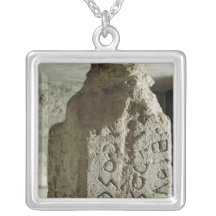 Stele with the text of a sacred law custom necklace