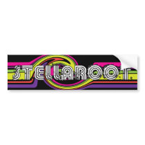 Stella Black Neon Wave Killed Bumper Stickers