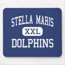 Stella Maris - Dolphins - High - Rockaway Park mousepads by customteamsportswear Stella Maris - Dolphins - High - Rockaway Park mousepads