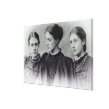 Stella, Vanessa and Virginia Stephen, c.1896 Stretched Canvas Print