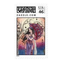 Stella - Witch Postage Stamp