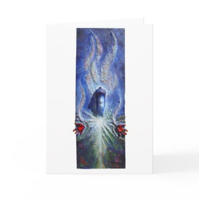Stellar Flame  Greeting Card by threesalamanders