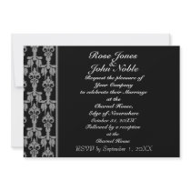 Stellar (Grey) Wedding Invitation