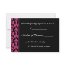 Stellar (Magenta) RSVP Card Personalized Announcement