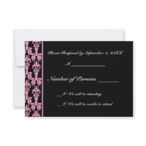 Stellar (Pink) RSVP Card Custom Invite