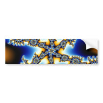 Stellar Snowflake Bumper Stickers bumper stickers