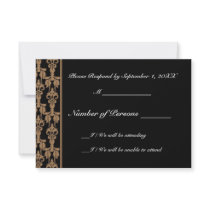 Stellar (Tan) RSVP Card Invite