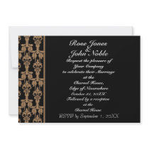 Stellar (Tan) Wedding Invitation