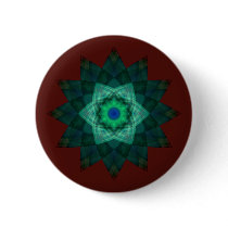 Stellar Verde Flower Mandala buttons