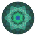 Stellar Verde Flower Mandala stickers by JaZilla Stellar Verde Flower Mandala stickers