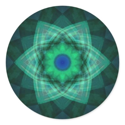 Stellar Verde Round Stickers by JaZilla
