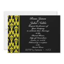 Stellar (Yellow) Wedding Invitation