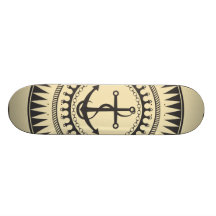 StellaRoot Anchor Down Cream Skate Deck