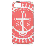 StellaRoot Anchor Down Preppy Personalize Initials iPhone 5 Cover