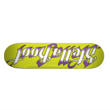 StellaRoot Argel Shade Lime Purple Custom Skateboard