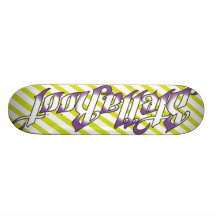 StellaRoot Argel Shade Neon Lime Purple Skate Decks