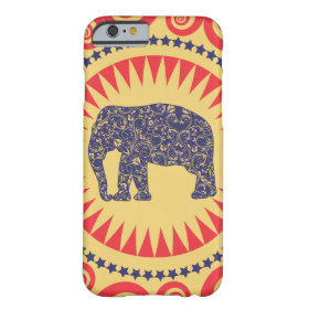 StellaRoot Damask Elephant Vinatge Preppy Burnt iPhone 6 Case