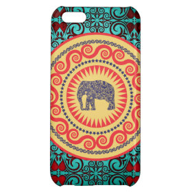Stellaroot Elegant damask Elephant  Vintage iPhone 5C Cases