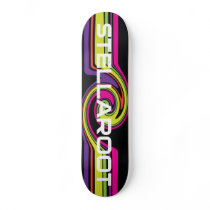 StellaRoot Neon Wave Skateboard Deck