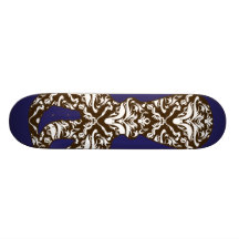 StellaRoot Octopus Damask Grunge Skate Decks