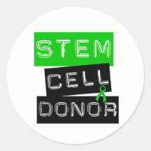 Stem Cell Donor Round Sticker