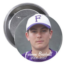 StembridgeW2007Mug, Furman Baseball, 2006-2007 Pinback Button