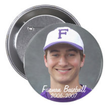StembridgeW2007Mug, Furman Baseball, 2006-2007 Pinback Button