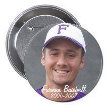 StembridgeW2007Mug, Furman Baseball, 2006-2007 Pinback Button