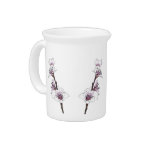 Stemmed Cherry Blossoms Beverage Pitcher