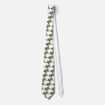 Stencil designer sea turtle tie