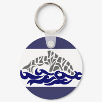 stencil dolphin key chain keychains