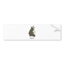 Stencil King Ape Bumper Sticker