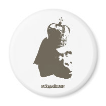 Stencil King Ape Magnet