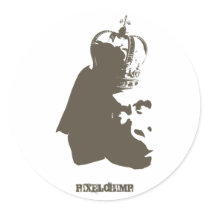 Stencil King Ape Sticker