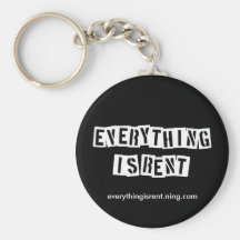 Stencil Letters Keychain