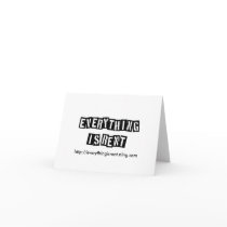 Stencil Letters Note Card