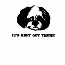 Stencil Zoe, it's ruff out there t-shirts by lucasflight Stencil Zoe, it's ruff out there t-shirts