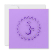 "Stenciled" Crown Chakra - Sahasrara Invitation