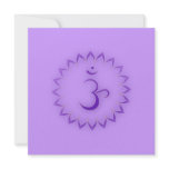 "Stenciled" Crown Chakra - Sahasrara Invitation