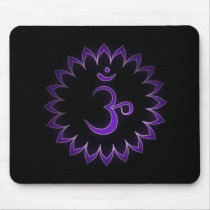 "Stenciled" Crown Chakra - Sahasrara Mouse Pad