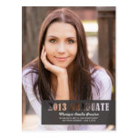 Stenciled Tab Graduation Announcement /Invite postcards