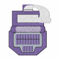 Steno-machine embroidered shirts