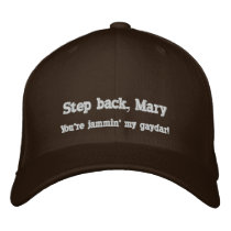 Step Back, Mary embroidered hats