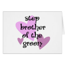 Step Brother of the Groom cards
