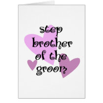 Step Brother of the Groom cards