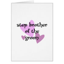 Step Brother of the Groom cards