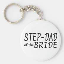 Step Dad Of The Bride Keychain