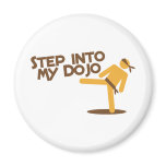 step into my dojo katate fighting design magnets
